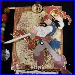 Disney Pin 53563 Pirates of the Caribbean JACK SPARROW Opening Day LE JUMBO