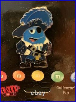 Disney Pin Pirates of the Caribbean M&M Brand Original Card (6 Pin Lot)