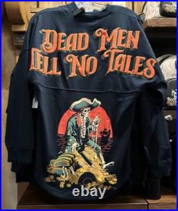 Disney Pirates Of The Caribbean Dead Men Tell No Tales Spirit Jersey LARGE NEW