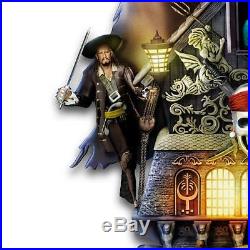 Disney Pirates Of The Caribbean Illuminated Cuckoo Clock by Bradford Exchange