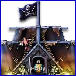 Disney Pirates Of The Caribbean Illuminated Cuckoo Clock by Bradford Exchange