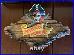 Disney Pirates Of The Caribbean Talking Plaque New