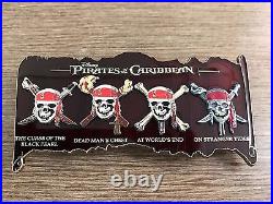 Disney Pirates of the Caribbean 4 JUMBO Pin LE 1000 DSF Rare Black Pearl Tides