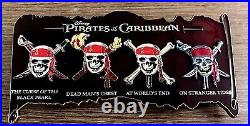 Disney Pirates of the Caribbean 4 JUMBO Pin LE 1000 DSF Rare Black Pearl Tides