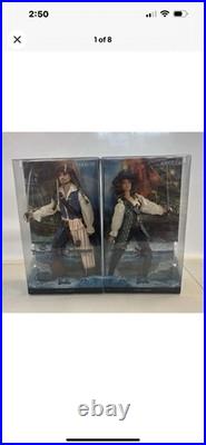 Disney Pirates of the Caribbean Captain Jack Sparrow & Angelica Barbie New