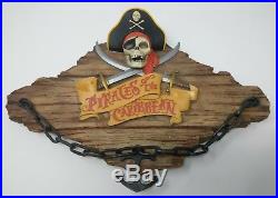 Disney Pirates of the Caribbean DEAD MEN TELL NO TALES Talking Entry Wall Plaque