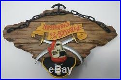 Disney Pirates of the Caribbean DEAD MEN TELL NO TALES Talking Entry Wall Plaque