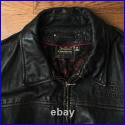 Disney Pirates of the Caribbean Dead Man's Chest Men's Leather Jacket Large M Disney Pirates of the Caribbean Dead Man's Chest Men's Leather Jacket Large M