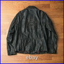 Disney Pirates of the Caribbean Dead Man's Chest Men's Leather Jacket Large M Disney Pirates of the Caribbean Dead Man's Chest Men's Leather Jacket Large M