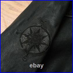 Disney Pirates of the Caribbean Dead Man's Chest Men's Leather Jacket Large M Disney Pirates of the Caribbean Dead Man's Chest Men's Leather Jacket Large M