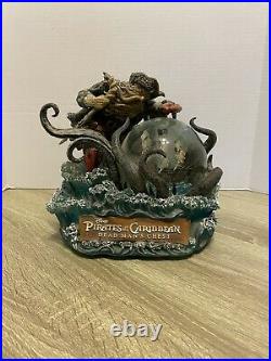 Disney Pirates of the Caribbean Dead Mans Chest Musical Snowglobe Rare & Retired