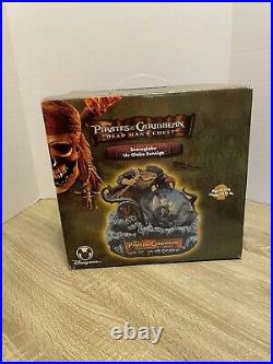 Disney Pirates of the Caribbean Dead Mans Chest Musical Snowglobe Rare & Retired