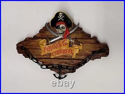 Disney Pirates of the Caribbean Dead Men Tell No Tales talking wall plaque works