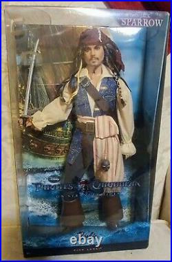 Disney Pirates of the Caribbean Jack Sparrow Barbie Collector Pink Label Doll