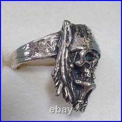 Disney Pirates of the Caribbean Jack Sparrow No. 13 Silver Ring without box USED