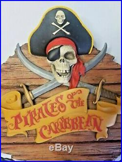 Disney Pirates of the Caribbean Talking Wall Plaque