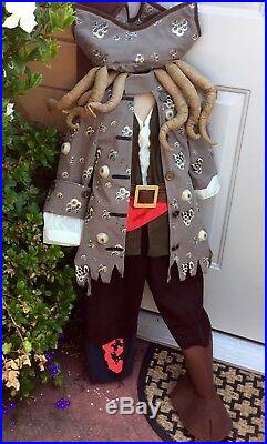 Disney Store Pirates Of The Caribbean Davy Jones Davey Costume Child Boys M 6 8