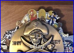 Disney WDI JUMBO Pin D23 Pirates of the Caribbean 50th Anniversary Spinner HUGE
