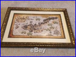 Disney WDI Pirates of the Caribbean Lair Framed 7 Pin Set LE 100