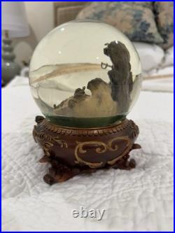 Disney's Pirates Of Caribbean Snowglobe Waterglobe Grotto ride scene music Yo Ho