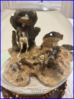 Disney's Pirates Of Caribbean Snowglobe Waterglobe Grotto ride scene music Yo Ho