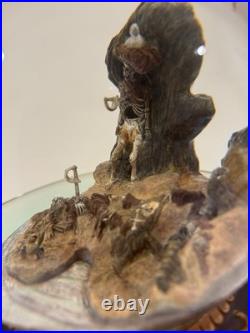 Disney's Pirates Of Caribbean Snowglobe Waterglobe Grotto ride scene music Yo Ho