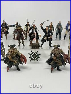 Disney's Pirates of the Caribbean Jakks Pacific Action Figure Lot With Toy Weapons