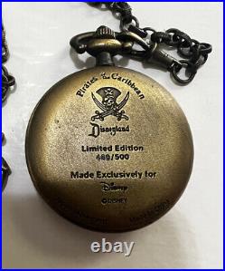 Disneyland PIRATES of the CARIBBEAN POCKET WATCH Cast Exclusive LE 500 See Pics