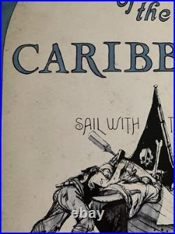 Disneyland Pirates Of The Caribbean Plaque 1967 Attraction 50th Sign Prop POTC