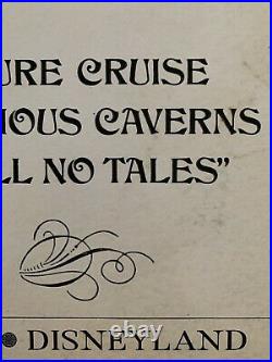 Disneyland Pirates Of The Caribbean Plaque 1967 Attraction 50th Sign Prop POTC