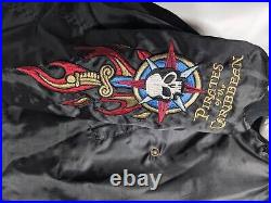 Disneyland Pirates of the Caribbean Flight Jacket Dead Men Tell No Tales XXL