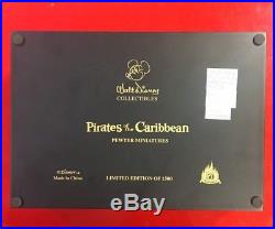Disneyland Pirates of the Caribbean Pewter Miniatures Set