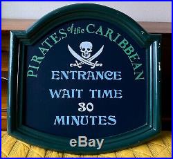 Disneyland Pirates of the Caribbean Replica Wait Time Sign