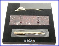 Dupont 265101PC Pirates of the Caribbean Gold Ballpoint Pen with Letter Opener