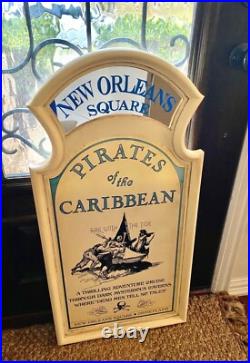 FULL SIZE Pirates of the Caribbean Attraction Sign Prop Disneyland Walt Disney FULL SIZE Pirates of the Caribbean Attraction Sign Prop Disneyland Walt Disney