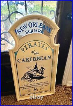 FULL SIZE Pirates of the Caribbean Attraction Sign Prop Disneyland Walt Disney