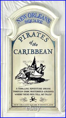 FULL SIZE Pirates of the Caribbean Attraction Sign Prop Disneyland Walt Disney FULL SIZE Pirates of the Caribbean Attraction Sign Prop Disneyland Walt Disney