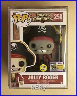 Funko POP Glow GITD Jolly Roger Disney Pirates of the Caribbean SDCC Exclusive