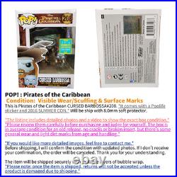 Funko POP Pirates of the Caribbean CURSED BARBOSSA #208 With poplife stickers