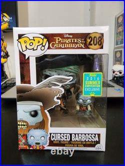 Funko POP Pirates of the Caribbean CURSED BARBOSSA #208 With poplife stickers