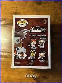 Funko Pop! 2016 SDCC Pirates Of The Caribbean Cursed Barbossa #208 Vinyl Figure