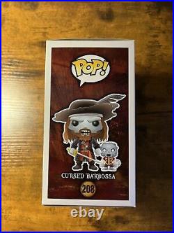 Funko Pop! 2016 SDCC Pirates Of The Caribbean Cursed Barbossa #208 Vinyl Figure