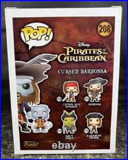 Funko Pop Cursed Barbossa Pirates Of The Caribbean Official Sdcc Exclusive #208