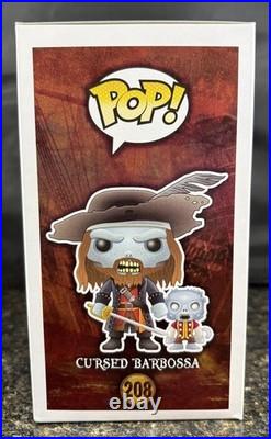 Funko Pop Cursed Barbossa Pirates Of The Caribbean Official Sdcc Exclusive #208