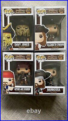 Funko Pop Disney Pirates 172 Jack Sparrow 173 Barbossa 174 Davy Jones 175 Swann