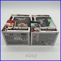 Funko Pop Disney Pirates of The Caribbean Cursed Barbossa 208 & Jack Sparrow 172