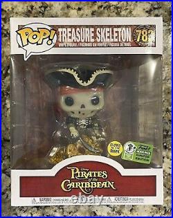 Funko Pop! Disney Pirates of the Caribbean Treasure Skeleton (Glow) ECCC #783
