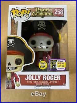 Funko Pop Jolly Roger SDCC Glow Exclusive. Disneys Pirates of the Caribbean LE