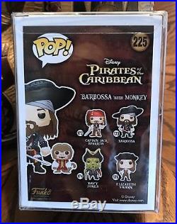 Funko Pop Pirates Of The Caribbean BARBOSSA with MONKEY 225 Figure NYCC 1000 Pcs