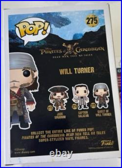 Funko Pop Pirates Of The Caribbean Will Turner Autographed By Orlando Bloom